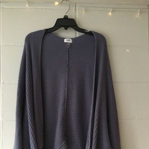 old navy purple knit cardigan